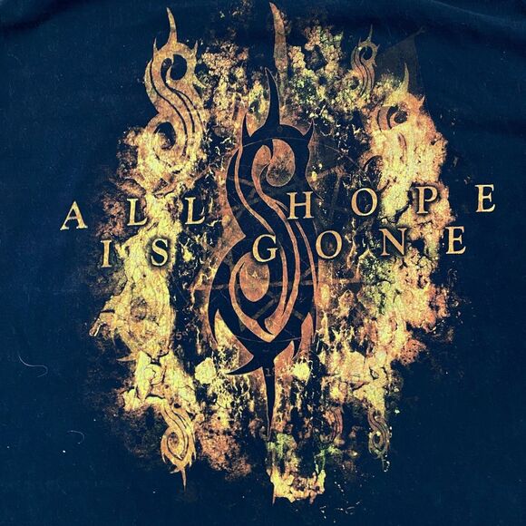 Slipknot T Shirt All Hope Is Gone Metal Graphic Tee Black Band T Shirt Size XL - Picture 7 of 7